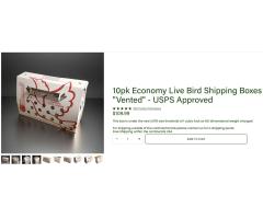 ORDER PIGEON BOXES for shipping at link in description.